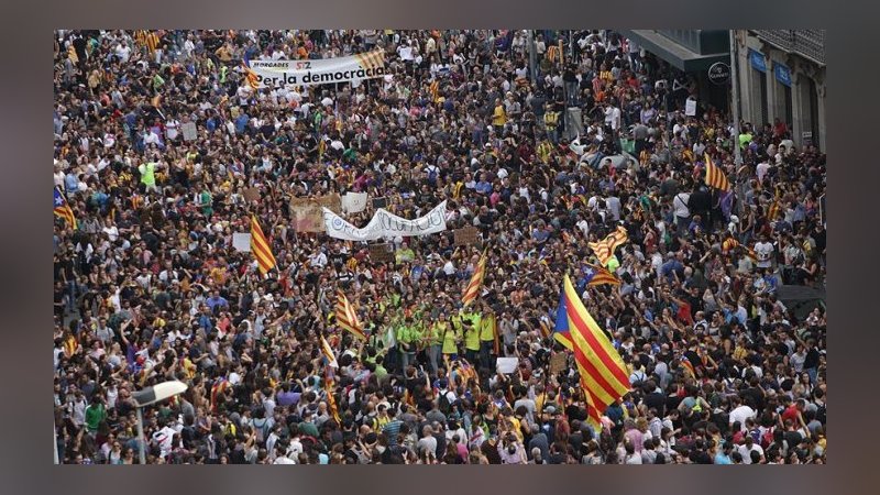 Katalonya'da Grev Başladı