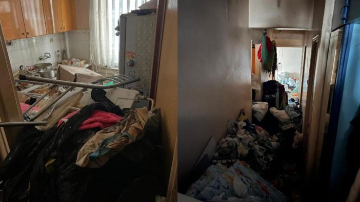 Eskişehir'deki çöp evden 40 ton atık çıktı