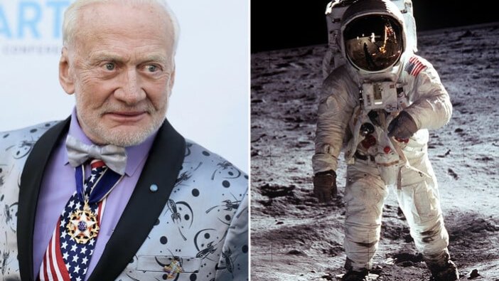 Ay'a ayak basan ikinci insan 93 yaşında evlendi