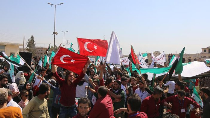 İdlip'te Türkiye coşkusu