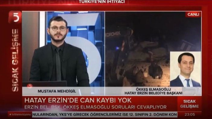 Hatay Erzin'de 1 bina bile yıkılmadı: Başkan Elmasoğlu nedenini canlı yayında açıkladı!