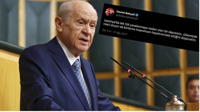 Bahçeli'nin deprem tweeti 6 yıl sonra gündem oldu