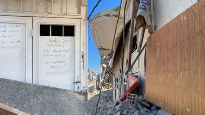 'Enkazdan ceset çıkaran olursa' notu yürekleri dağladı!