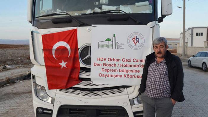 Kendi TIR’ıyla Hollanda’dan deprem bölgesine yardım getirdi: Gölcük'e de gelmişti: