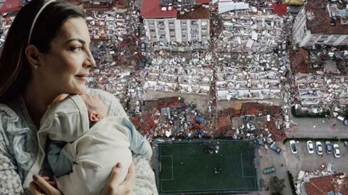 Burcu Kara'dan ayakta alkışlanacak hareket: Enkazdan çıkan bebeğe süt anne oldu!