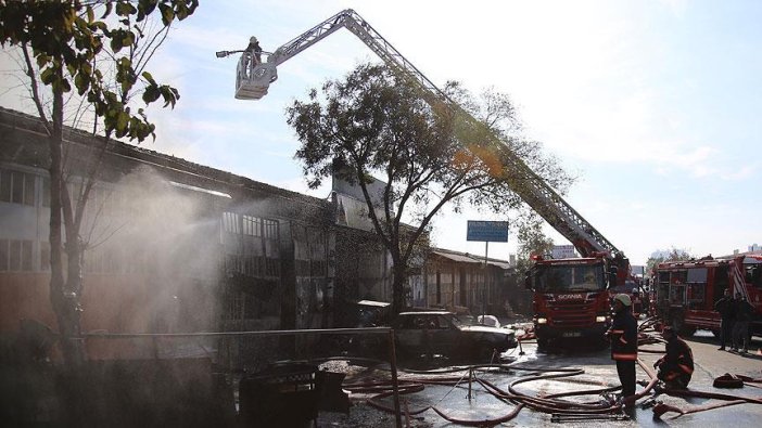 İkitelli Sanayi Sitesi'nde yangın