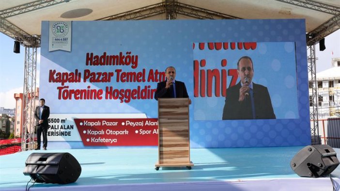Hadımköy’de kapalı pazar alanı çalışması