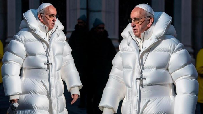 Papa Franciscus'un defile tadında montu gündeme damgasını vurdu