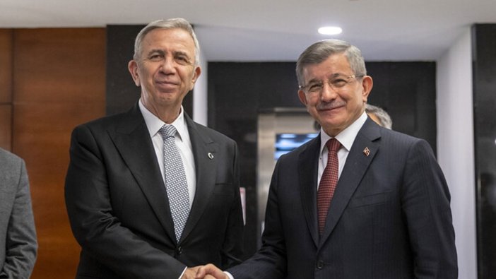 Davutoğlu, Mansur Yavaş'ı ziyaret etti