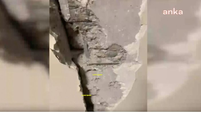 Halen ders almıyoruz! Hastanenin hasarlı yerleri alçıyla kapatıldı