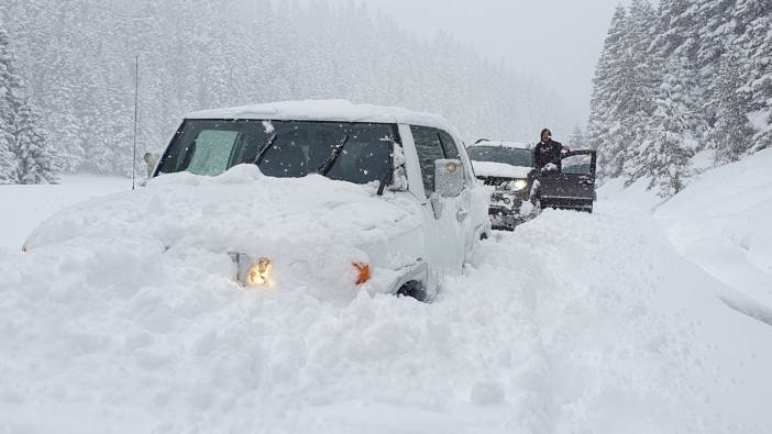 Off-road tutkunlarından kar safarisi