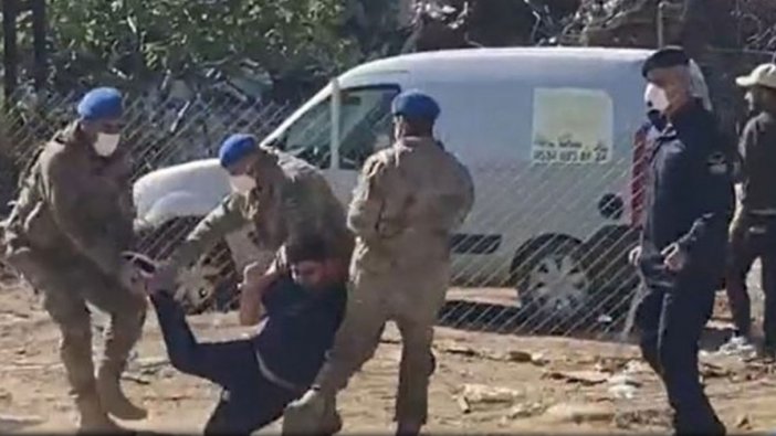 Hataylı depremzedelere güvenlik güçlerinden sert müdahale