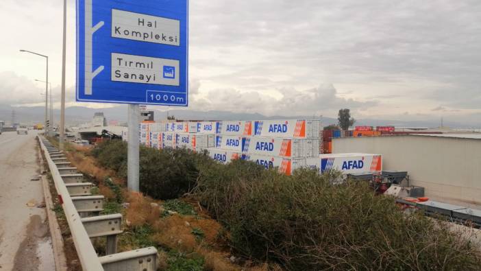 Mersin Limanı’nda bekletilen AFAD konteynerleri