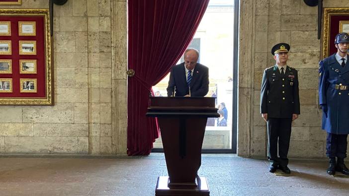 Muharrem İnce'den Anıtkabir'e ziyaret