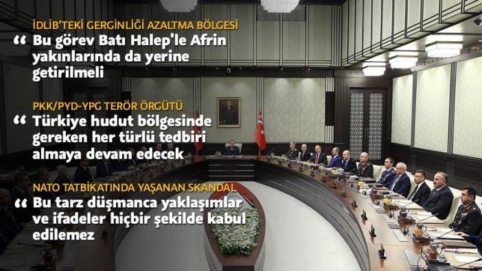 MGK'den kritik bildiri