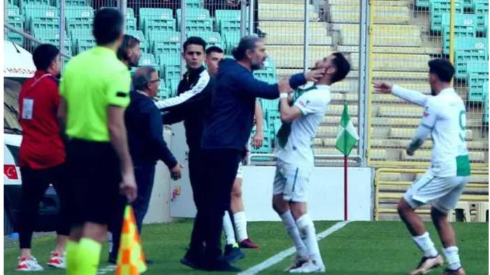 Teknik direktörden sportmenliğe yakışmayan hareket