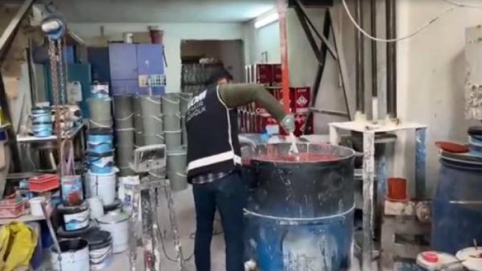 İzmir'in iki ilçede kaçak akaryakıt baskını