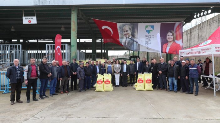 840 çiftçiye gübre yardımı