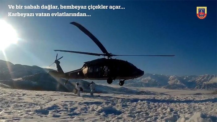 Karlı dağlara destan yazıyorlar