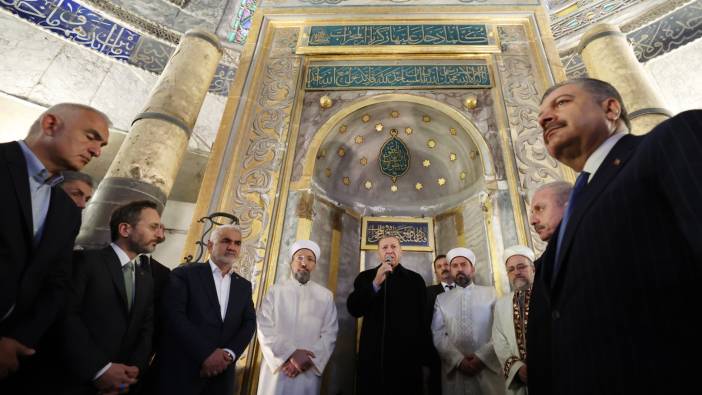 Cumhurbaşkanı Erdoğan bayram namazını Ayasofya Camii'nde kıldı