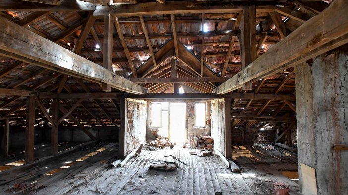 Hallaçlı Mehmet Ağa Konağı yenilenmeye başladı