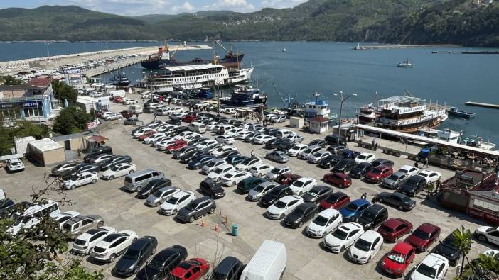 Kilometrelerce araç Amasra için kuyruğa girdi