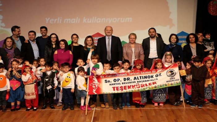 Kartal kreşlerinde ‘Yerli Malı Haftası’ kutlandı