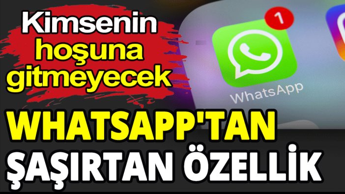 WhatsApp'tan şaşırtan özellik