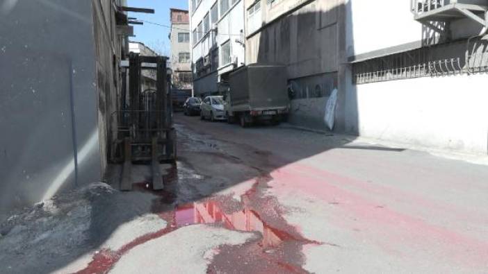 Bayrampaşa'da 'kırmızı sıvı' endişesi