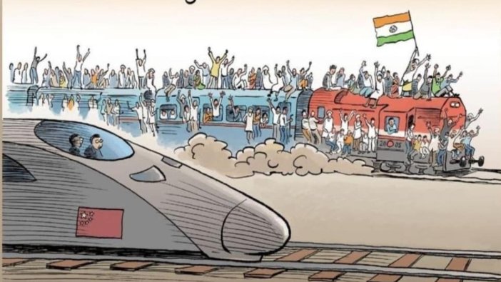 Alman dergisinin nüfus karikatürü Hindistan'ı öfkelendirdi