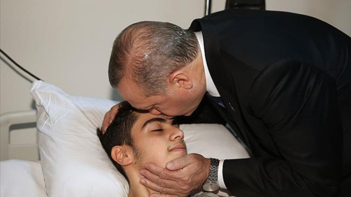 Erdoğan ve Yıldırım'dan hasta ziyareti