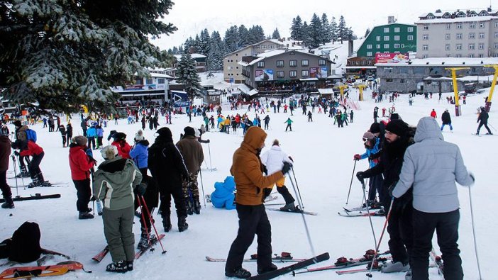 Uludağ'da yılbaşı yoğunluğu