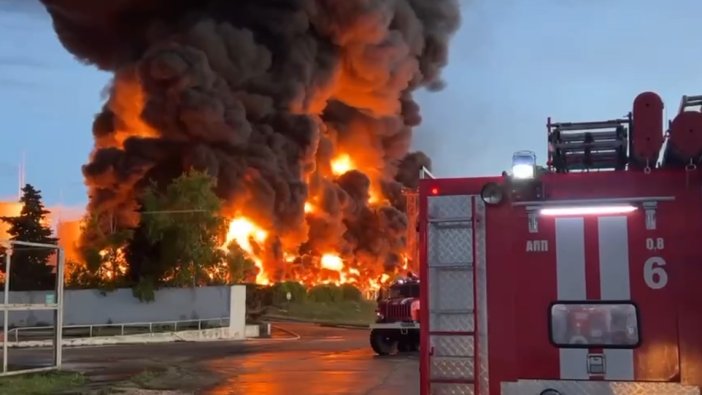 Petrol depolama tesisine saldırı