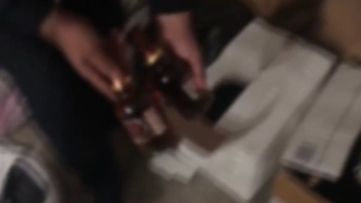 Gaziantep'te yüzlerce sahte alkol ele geçirildi