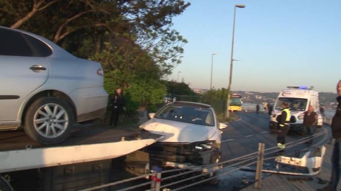 Beykoz'da iki araç kafa kafaya girdi: Yaralılar var