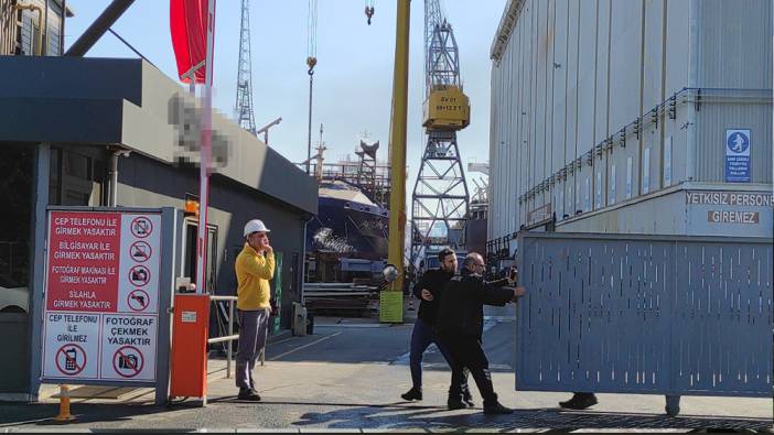 Tuzla'da yük gemisinde yangın