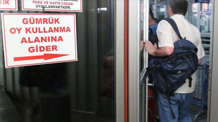 Yurt dışı ve gümrüklerde kullanılan oy sayısı 1 milyonu geçti