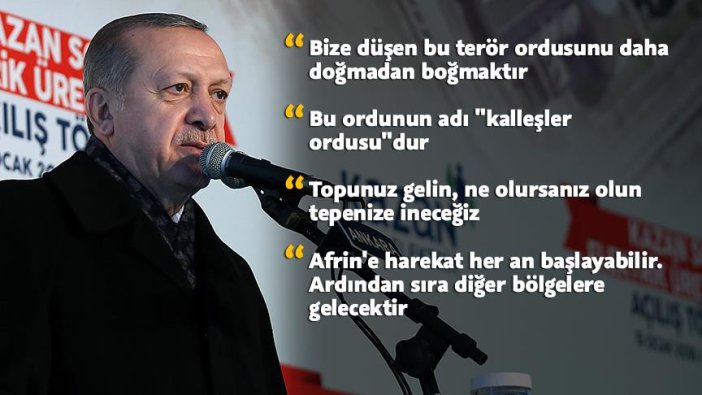 'Bize düşen bu terör ordusunu daha doğmadan boğmaktır'
