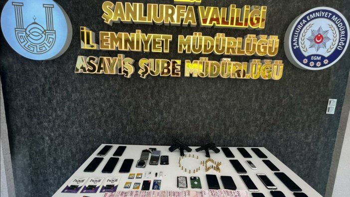 Şanlıurfa'da telefon dolandırıcılarına operasyon