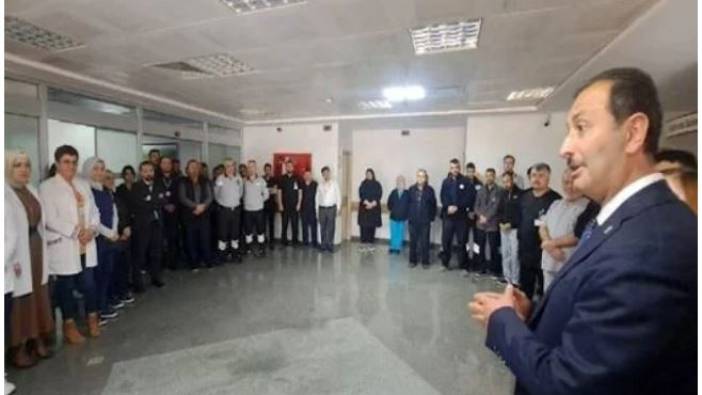 AKP milletvekili adayından hastanede içtima