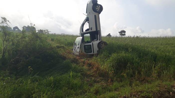 Görenleri şaşırtan kaza