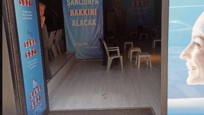 CHP'nin Şanlıurfa seçim bürosuna saldırı