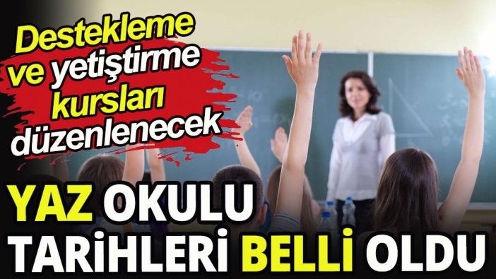 Yaz okulu tarihleri belli oldu