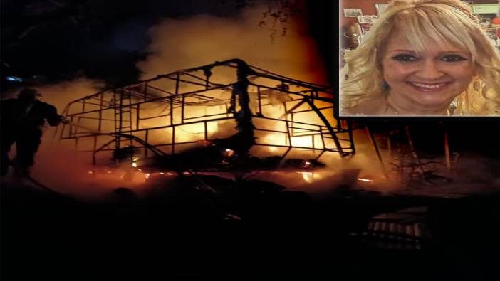 Karavanda yanarak can verdi