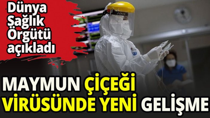 Maymun çiçeği virüsünde yeni gelişme