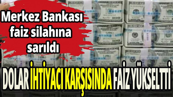 Merkez Bankası dolar ihtiyacı karşısında faiz yükseltti