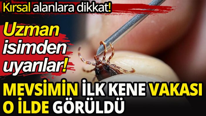 Mevsimin ilk kene vakası o ilde görüldü