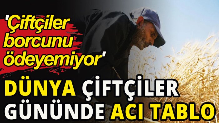 'Çiftçiler borcunu ödeyemiyor' Dünya Çiftçiler Günü'nde acı tablo 