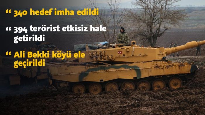 Zeytin Dalı Harekatı'nda ilerleyiş sürüyor