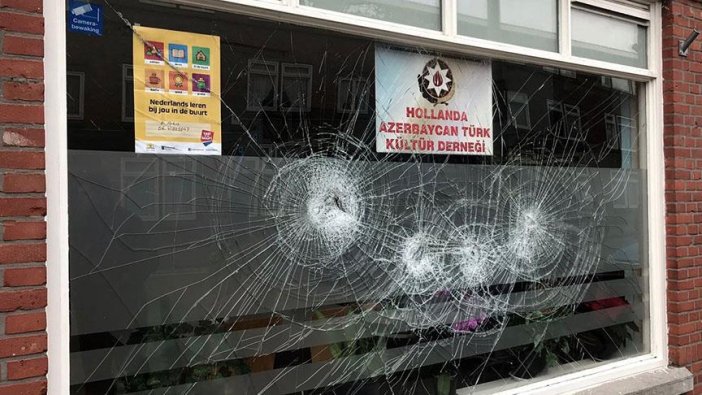 Hollanda'da Azerbaycan Türk Kültür Derneğine saldırı